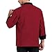 Chef Uniform Men Button Closure Kitchen,Restaurant,Hotel Outfit Comfortable Cook Long Sleeve Chef Coat Men Women Camisa De Chef para Hombre Red