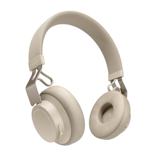 Jabra Move Style Edition – Auriculares On-Ear, Conexión Bluetooth con Smartphones, Ordenadores y Tabletas, para Música y Llamadas Inalámbricas, Beige