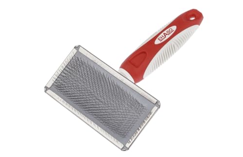EHASO Softzupfbürste für Hunde in verschiedenen Größen (Medium, Feld 10,7 x 4,8cm, Länge 18cm)