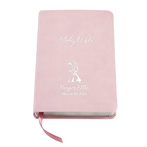 Let s Make Memories Personalized Create Your Own Children s Bible - Religious Keepsake - Pink - Bible Engraved with Name