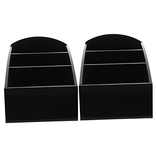 STOBAZA 2Pcs Coffee Station Box Acrylic Sugar and Tea Bag Organizer for Home Hotel and Restaurant Stylish Storage for Instant Coffee Sweeteners and More