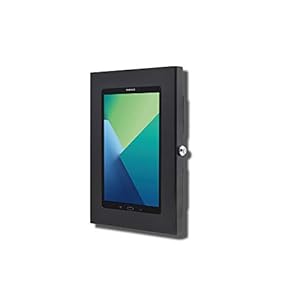 TABcare Locking Anti-Theft Metal Case for Samsung Galaxy TAB 8.7″ Tablet for Kiosk, POS, Store, Show Display, Time Clock (TAB A7 Lite SM-T220, Black)