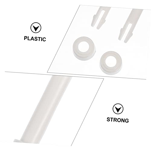 Balacoo 24 Peças Pinos De Sinuca Molduras Brancas Junta De Substituição Moldura Branca Metal Redondo