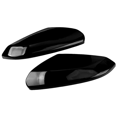Glossy Black Car Side Door Mirror Caps Rearview Mirror Covers Replacement for 10th Generation Honda Civic Sedan Coupe Hatchback 2016-2021 (Glossy Black)