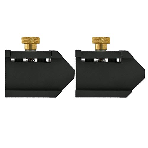 Preisvergleich Produktbild HomeDecTime 2pcs Lineal Zaun Stop Aluminiumlegierung Holzbearbeitung Kennzeichnung Stellungsregler