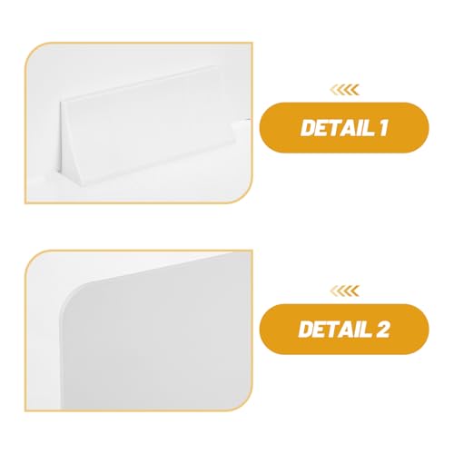 Set di 4 divisori acustici indipendenti in PVC per scrivania, pannelli per la privacy dell'ufficio, per aule e scuole, riduzione del rumore, forniture per studenti
