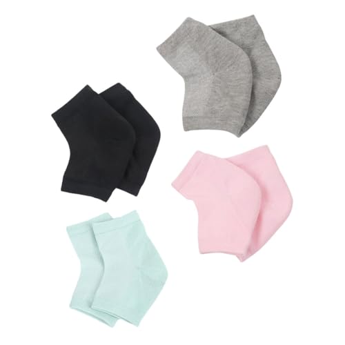WOFASHPURET 4pairs Ventilate Socks Heel Repair Socks Gel