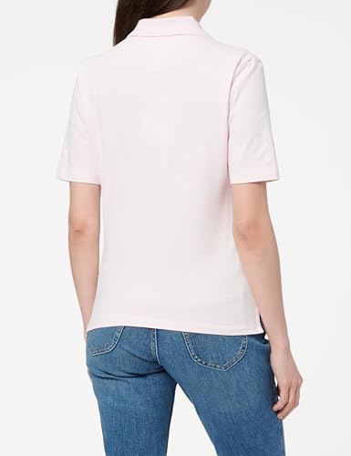 Tommy Hilfiger Damen Poloshirt Kurzarm Regular Fit, Rosa (Light Pink), XXS – Ansicht 3