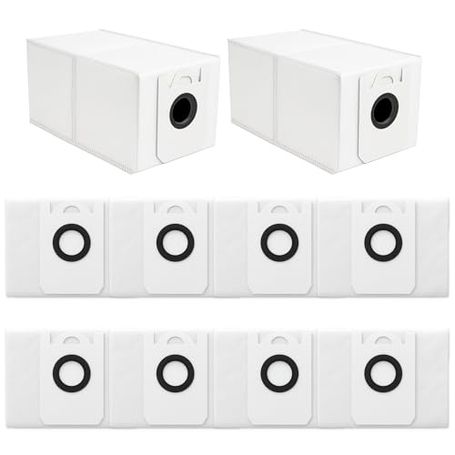 10 Pack 4.6 Liter Disposable Dust Bag Compatible with bObsweep Dustin & Orb-i Self-Emptying Robot Vacuum Replacement Parts Accessories, 10 Vacuum Bags