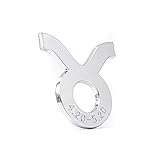 Taurus Zodiac Sign Sticker Emblem – Astrology & Horoscope Chrome 3D Badge Decal for April 20th-May 20th Birthdays – (2.5