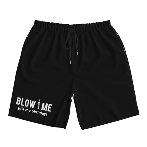 Blow Me It's My Birthday Men's Quick-Dry Board Shorts 7