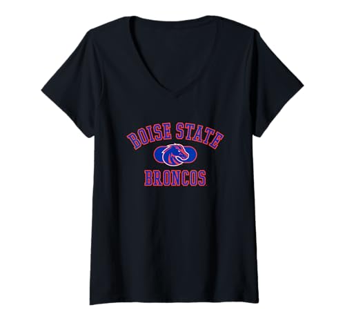 Womens Boise State Broncos Varsity Officially Licensed V-Neck T-Shirt