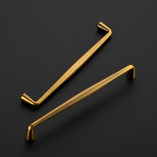 Image of Ravinte Brushed Brass Cabinet Handles Solid Handles,7-1 /2 Inch,5 Pack