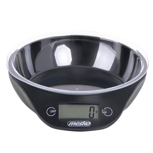 Mesko MS3164 Balance de Cuisine avec Bol 700 ml, Pese Électronique Précision, Aliment 5 Kg/ 11...