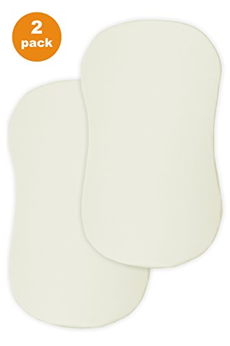 Bassinet Sheet Set - 2 Pack Ultra Soft Bamboo - Designed for Halo Swivel Sleeper Bassinest, The Most Breathable and Super Absorbent, Unisex Natural Color