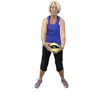 Sportime Strength Medicine Ball, 2.2 Pounds, Yellow/Black