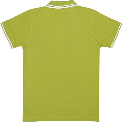 Image of Cotton Polo T-Shirt for Kids Boys Girls Half Sleeve, Regular Fit Tees for Boys Collared Casual Tshirts | Soft & Breathable Biowash Fabric | Half Sleeve