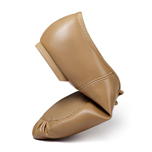 Image of Linodes Leather Lace Up Unisex Jazz Shoe for Women and Men's Dance Shoes