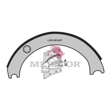 Image of Meritor Reman Shoe - Xsma3124311E