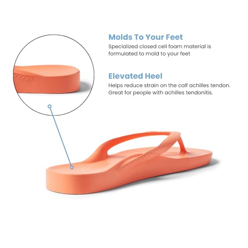 Image of Archies Arch Support Flip Flops for Men & Women - Orthotic Sandals for Plantar Fasciitis Relief - Lightweight, Cushioning, Shock-Absorbing Thong Sandals for Walking, Foot Pain & All-Day Comfort