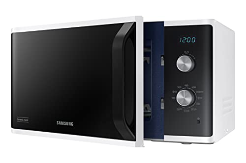 Samsung MG23K3614AW/ET Mikrowellenherd, freistehend, Dual Dial MG23K3614AW/ET, Crunch-Kochen, AutoDefrost, Mikrowelle + Grill 800 W + 1100 W, 23 l, 49 l x 27,5 h x 39 cm, weiß – Bild 5