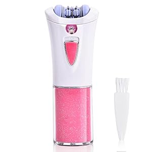 Jinlaili Epilator Dames, Epilator voor Vrouwen op Batterijen (Niet Inbegrepen), Epilatieapparaat Lichaam, Haarverwijderaar met LED-Licht voor Gezicht, Oksels, Benen, Bikinilijn