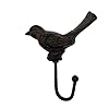 Comfy hour antique and vintage animal collection cast iron sparrow bird single key coat hook clothes rack wall hanger heavy duty recycled gift idea  urban country home decor