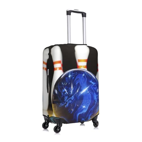Bowling Print Luggage Suitcase Covers Elastic Washable Luggage Protector Luggage Covers For Suitcase3