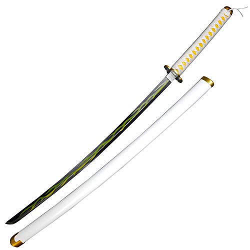 Otakumod Fantasy Slayer Samurai Sword Metal Katana. Dull Edge Blade. for Collections, Gifts, Cosplay (White-86)