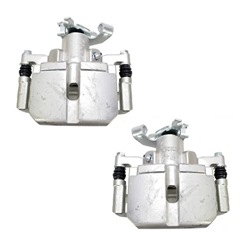Image of TRQ Rear Driver and Passenger Side Brake Caliper Set Caliper Brackets Compatible with 14-16 Dodge Dart, 13 Dart From 11 /29 /12 Production Date