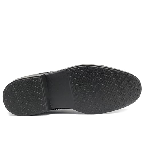 HANDROCK 4"-6" Oxford Men's Black Slip Resistant Durable Fashion Breathable EH Work Shoe3