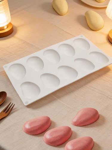 Image of 10 Slot Mango Silicone Mold Fruit Candle Mould for Candle Making Cake Fondant Decorating Chocolate Candy Food melts Dessert Pastry Mousse & Ice Cream Mold Soap Crafting Projects Fruit Pop Molds