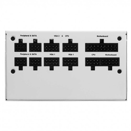 Image of MSI MPG A750GF White Gaming Power Supply - Full Modular - 80 Plus Gold Certified 750W - 100% Japanese 105C Capacitors - Compact Size - White Color ATX PSU