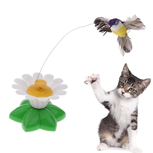 Juguete giratorio eléctrico para gatos: accesorio interactivo con mariposa 3