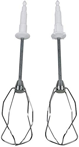 Rührbesen Set mit Metallkupplung für Handmixer rechts links Ersatz für Bosch 00653471 Rock'n'Roll Edition, Power Edition
