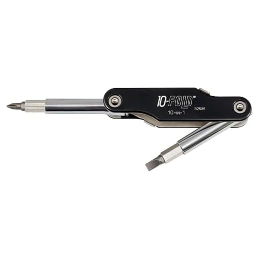 Klein Tools 32535 10-in-1 10 Fold Screwdriver / Nut Driver
