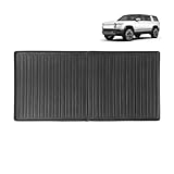 BestEvMod for Rivian R1S All Weather Trunk Mat Protection Accessories, 3D Cargo Liner TPE Material Compatible with Rivian R1S 2022-2025 2026 Interior Accessories