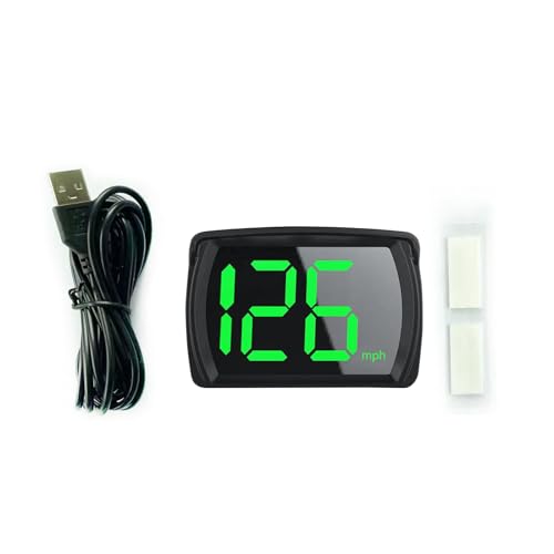 Car Speedometer HUD Head Up Display LED Display Speedometer KMH/MPH Digital Speed Meter Gauges USB Connection Gauges and Sensors