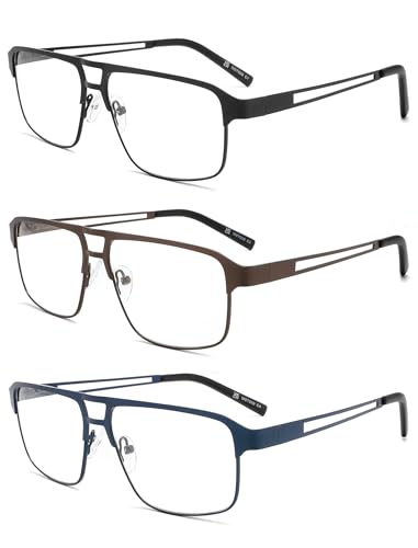 MODFANS 3 Paire de Lunettes de Lecture 2.5 Homme Anti