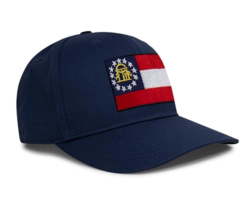 Image of International Tie State Hat for Men and Women, Adjustable Snapback Trucker Baseball Cap with Embroidered Patch