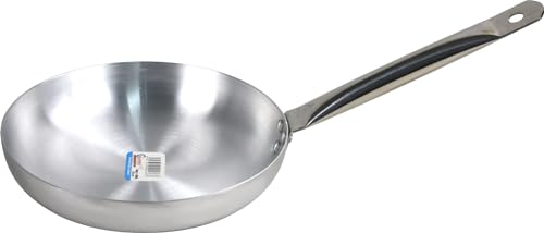 Sterling Ventures Aluminium Frying Pan with Stainless Steel Pipe Handle for Gas Hob (26cm)