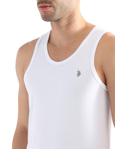 Image of U.S. Polo ASSN. Men's PV002 Cotton Stretch Anti Bacterial Premium Vest