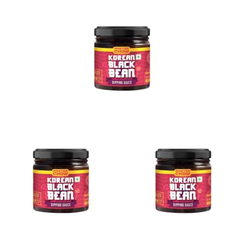 Image of MasterChow Black Bean Dip | Dipping Sauce | Fermented Black Bean Sauce | Ready-to-Eat | Serves 4-5 (200gm) (Pack of 3)