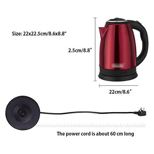 Tetera Eléctrica Acero Inoxidable con Capacidad 2L Azul miniatura 2