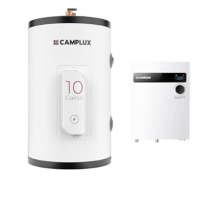 CAMPLUX 10gal Mini Tank Water Heater and 18kW Electric Tankless Water Heater