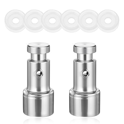 Image of 2 Pcs Universal Float Valve Seal for Pressure Cookers Replacement Parts with 6 Sealer Gasket Pressure Valve Power Pressures Cooker Accessories for XL, YBD60-100, PPC780, PPC770, PPC790