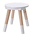 Kinder Hocker in weiß / Natur - ca. 24 26 cm - Holz Hocker Blumen Pflanzen Ständer Kinderzimmer