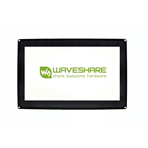 Waveshare Raspberry Pi 10.1inch HDMI LCD 1024x600 Capacitive Touch Screen with case for Raspberry Pi 4 3 Model B B+ BeagleBone Black Support Raspbian Ubuntu Windows 10 IoT with Video Input