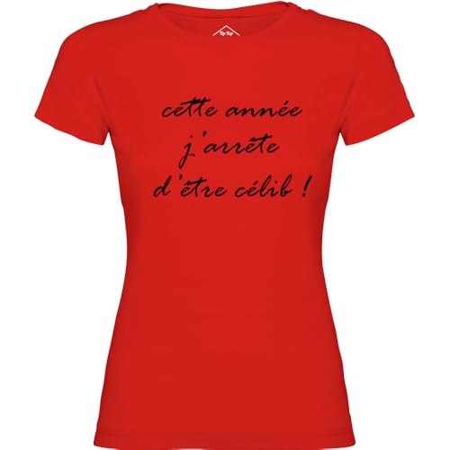 T-Shirt Femme Célibataire Rouge : Brisez la Glace sans Effort en Soirée