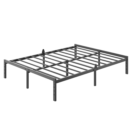 Image of ZIYOO 12 Inch Full Metal Platform Bed Frame, Mattress Anti-Slip Design | No Box Spring Needed, Easy Assembly, Noise-Free, Tools Included, Ideal for Bedrooms, Guest Rooms, Dorms, Hotels & B&Bs